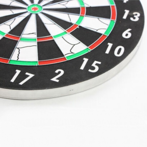 15" Dart Board Game 6 Arrows Family Fun - Picture 3 of 4